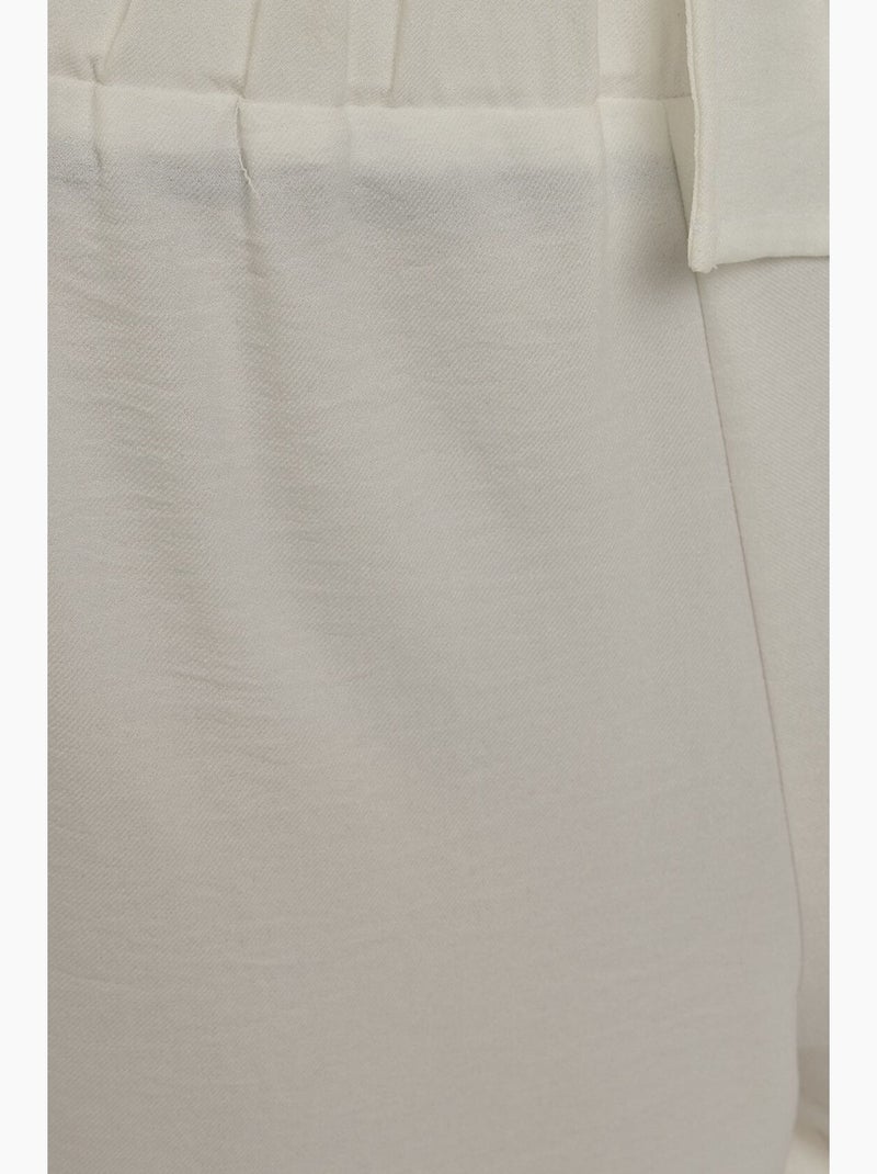 Pantalon large coupe décontractée hiccup Blanc - Kiabi
