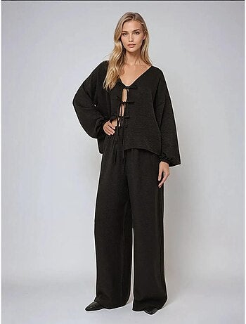 Pantalon large coupe décontractée