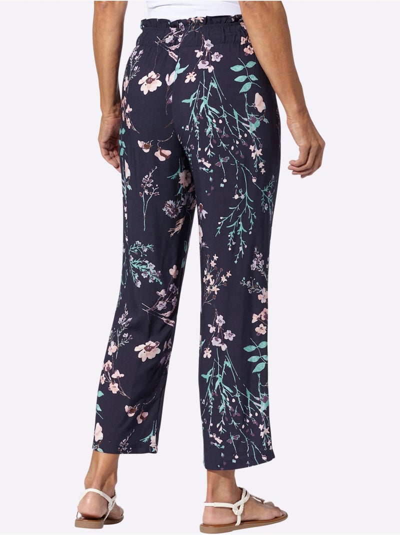 Pantalon Large Coupe Large Mode - Taille Standard - Moda Vilona Bleu Rose - Kiabi