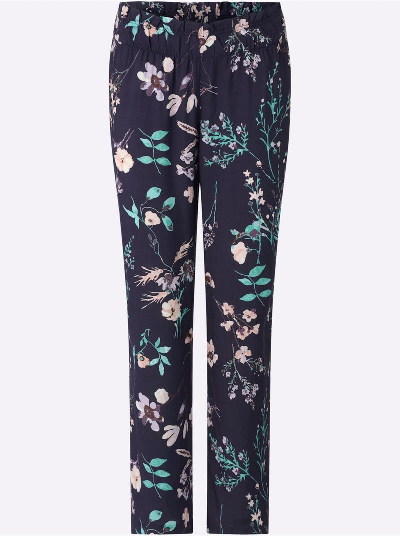 Pantalon Large Coupe Large Mode - Taille Standard - Moda Vilona Bleu Rose - Kiabi
