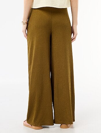 Pantalon large crêpé à 2 poches