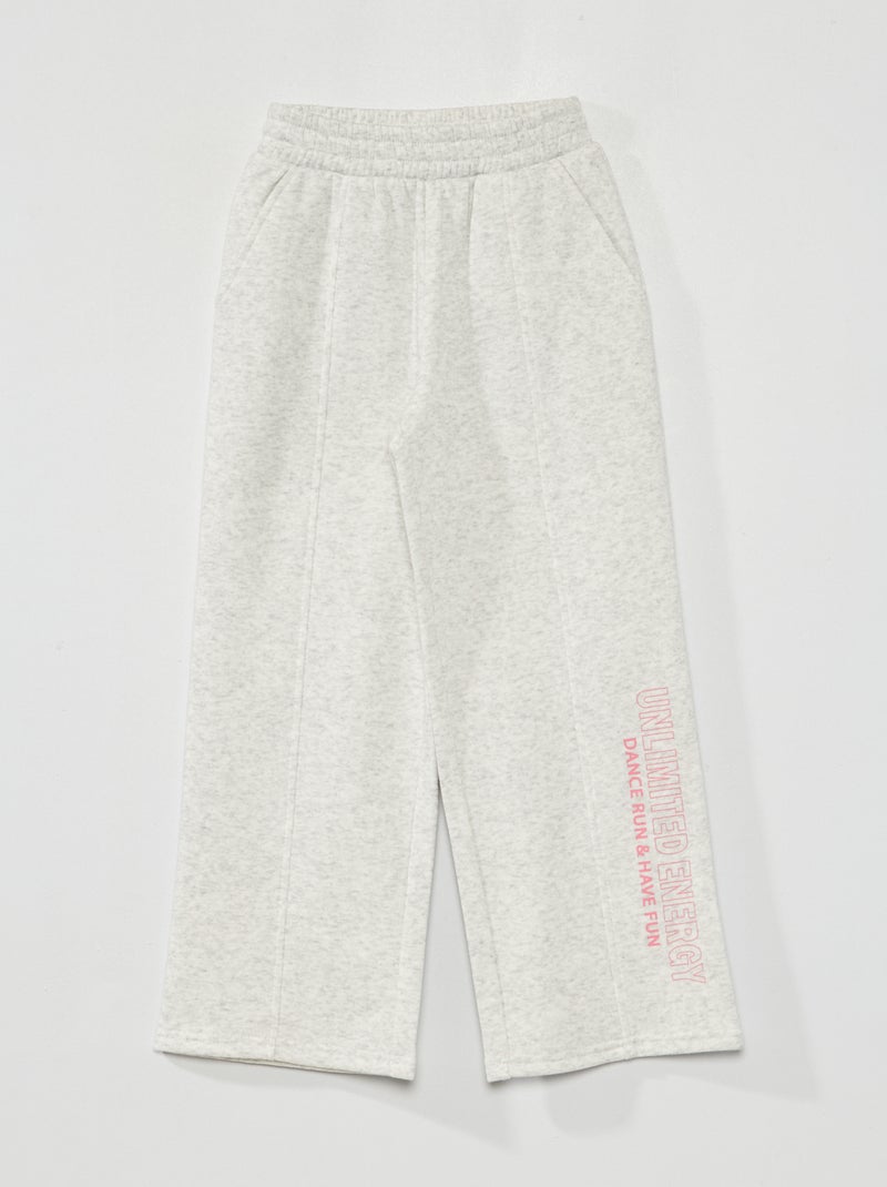 Pantalon large de jogging GRIS - Kiabi