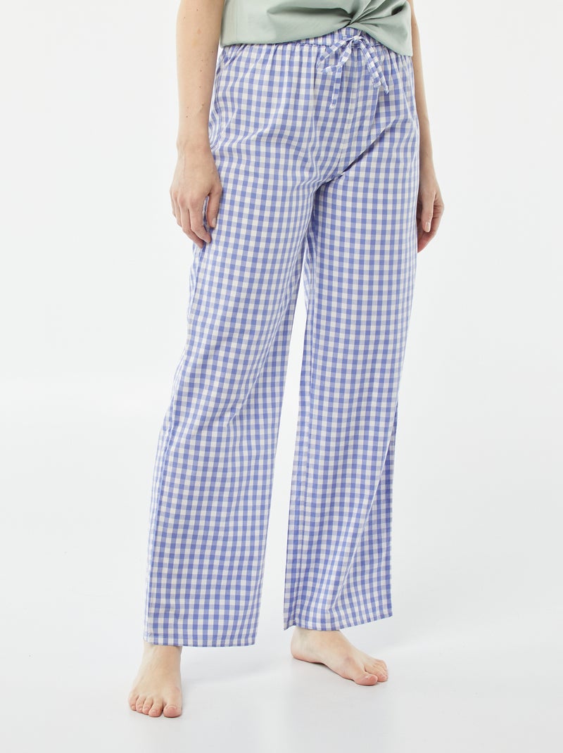 Pantalon large de pyjama BLEU - Kiabi