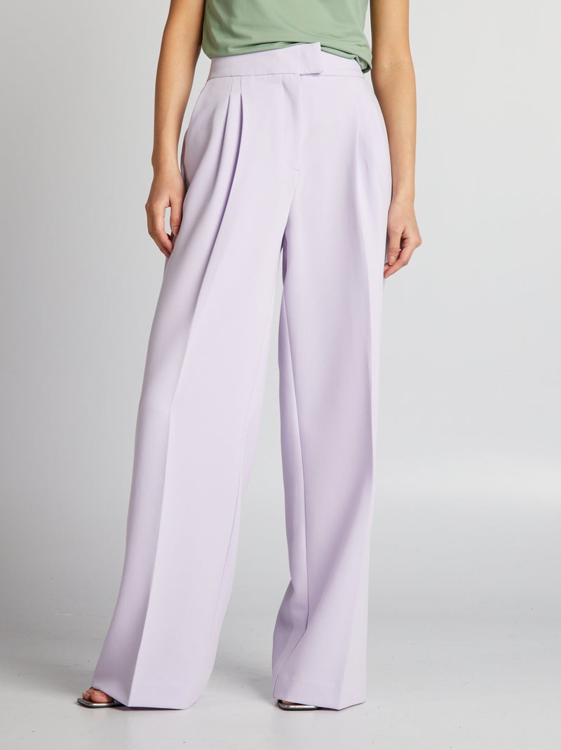 Pantalon large d'ensemble lilas - Kiabi
