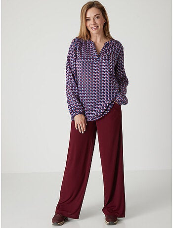 Pantalon large effet plissé - DAXON
