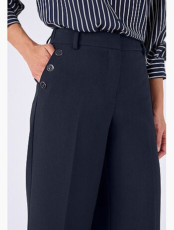 Pantalon large effet pont - Damart