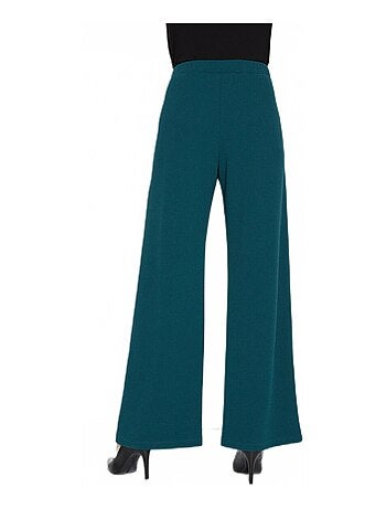 Pantalon large effet pont