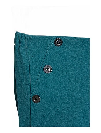 Pantalon large effet pont