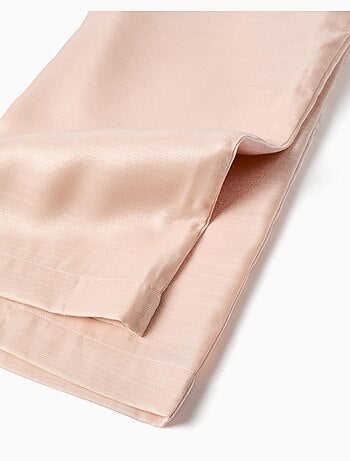 Pantalon large en acétate avec boutons décoratifs