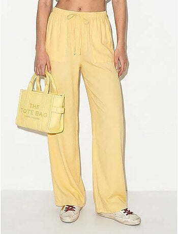 Pantalon large en coton à taille coulissée lucci