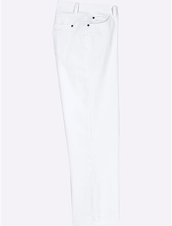 Pantalon large en coton doux avec ceinture gainante et poches - Taille courte - Witt