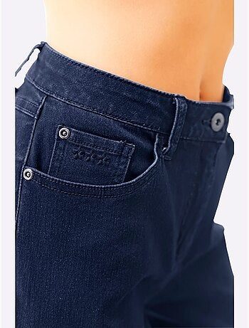 Pantalon large en coton doux avec ceinture gainante et poches - Taille courte - Witt