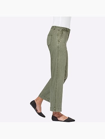 Pantalon large en coton et coupe ample - taille courte - witt