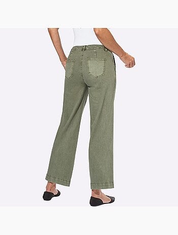 Pantalon large en coton et coupe ample - taille courte - witt