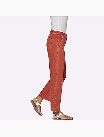 Pantalon large en coton et coupe ample - taille courte - witt