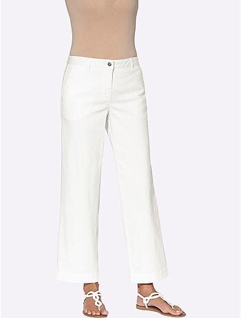 Pantalon Large 96% Coton - Taille Courte - Witt