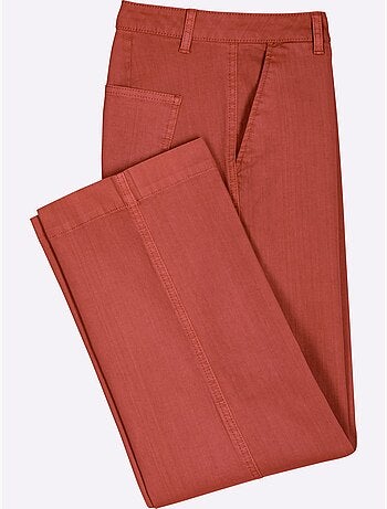 Pantalon large en coton et coupe ample à longueur cheville - taille courte - witt