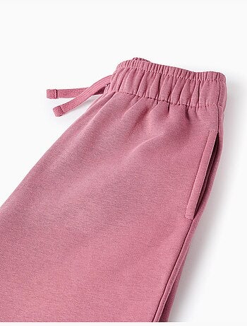 Pantalon large en coton peigné avec cordon de serrage