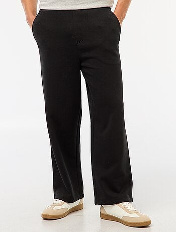Pantalon large en coton uni