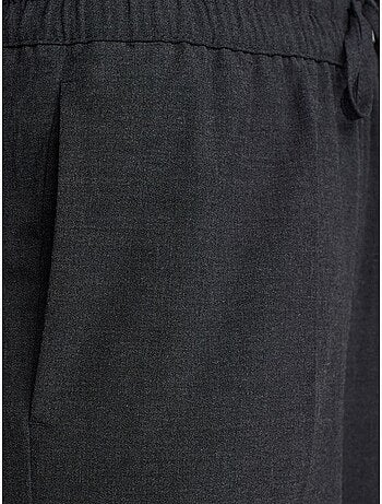 DILVIN Pantalon Large En Crêpe À Taille Coulissante