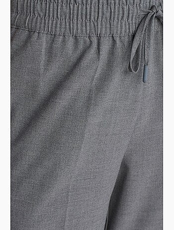 Pantalon large en crêpe à taille coulissante dilvin