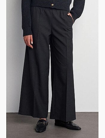 Pantalon large en crêpe à taille coulissante dilvin