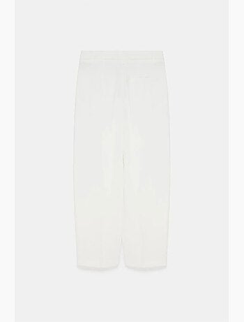 Pantalon large en crêpe à taille haute dilvin