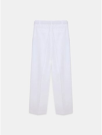 Pantalon large en crêpe avec ceinture dilvin