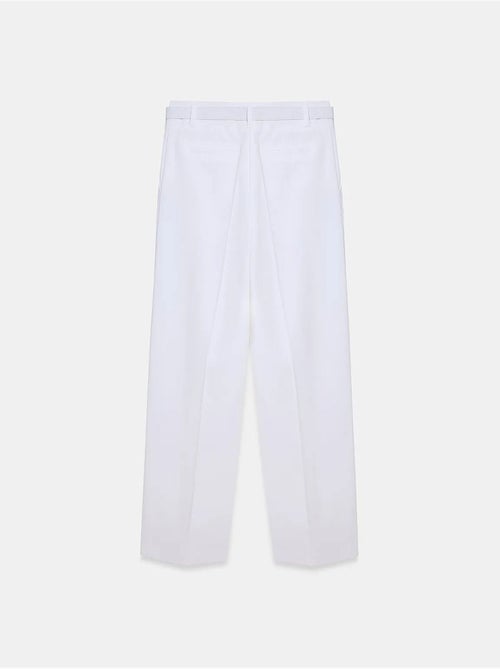 Pantalon large en crêpe avec ceinture dilvin - Kiabi Pantalon large en crêpe avec ceinture dilvin - Kiabi