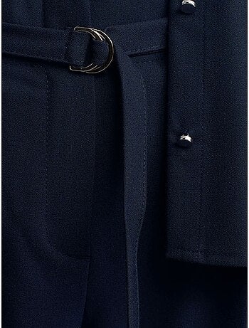 Pantalon large en crêpe avec ceinture dilvin