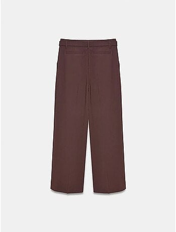 Pantalon large en crêpe avec ceinture dilvin