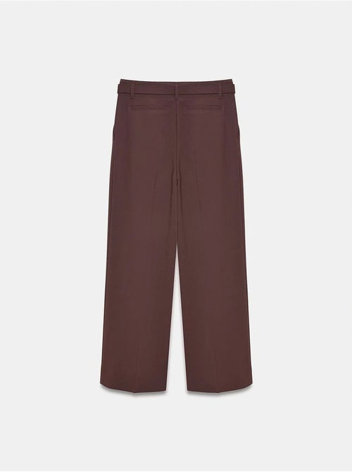 Pantalon large en crêpe avec ceinture dilvin - Kiabi