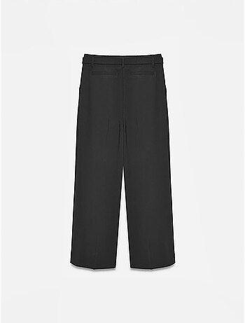 Pantalon large en crêpe avec ceinture dilvin