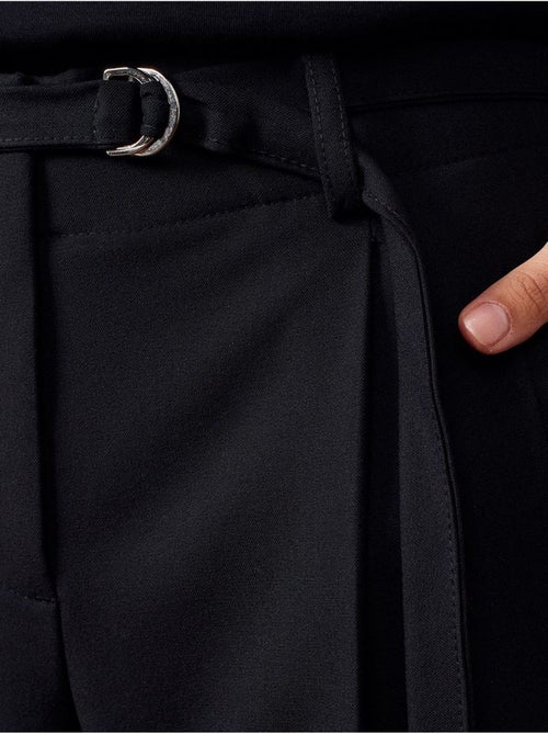 Pantalon large en crêpe avec ceinture dilvin - Kiabi Pantalon large en crêpe avec ceinture dilvin - Kiabi