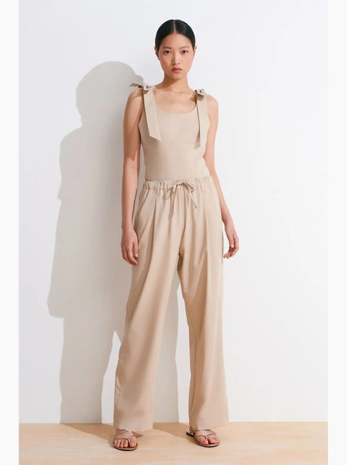 Pantalon large en crêpe dilvin - Kiabi Pantalon large en crêpe dilvin - Kiabi