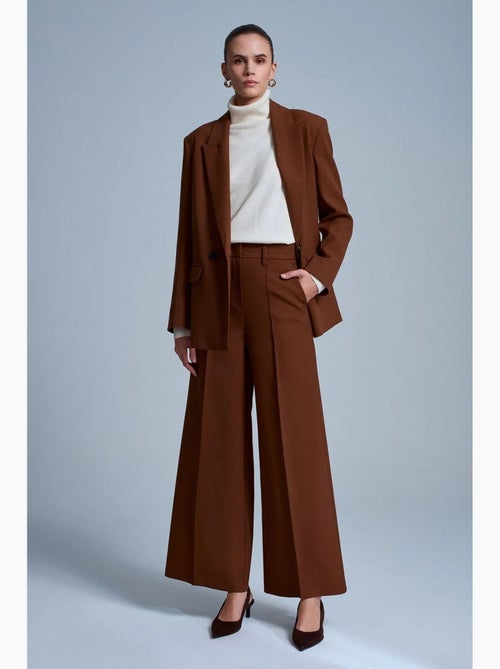 Pantalon large en crêpe dilvin - Kiabi Pantalon large en crêpe dilvin - Kiabi