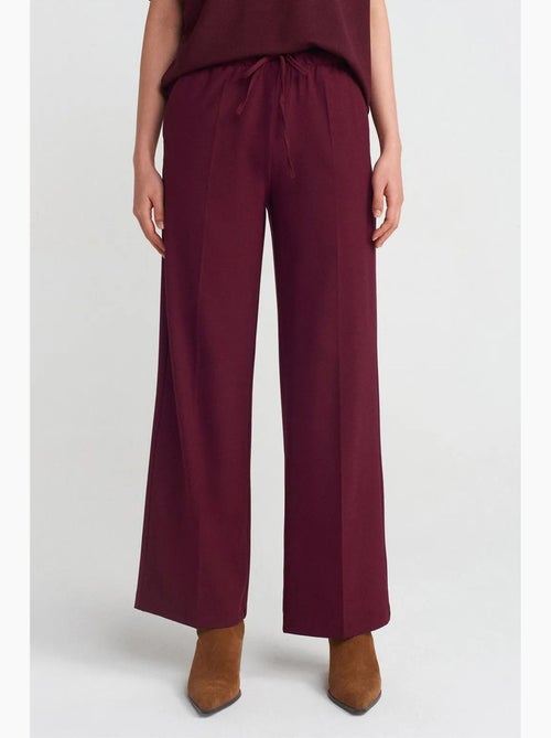 Pantalon large en crêpe dilvin - Kiabi