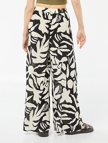 Pantalon large en crêpe