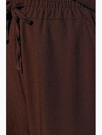 Pantalon large en crêpe pour femme dilvin