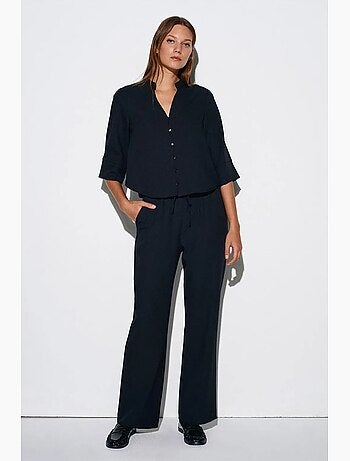 Pantalon large en crêpe pour femme dilvin
