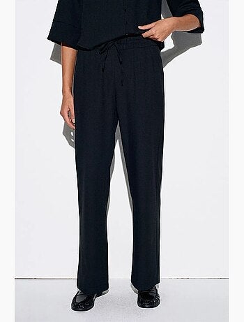 Pantalon large en crêpe pour femme dilvin
