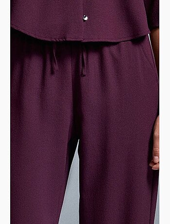 Pantalon large en crêpe pour femme dilvin