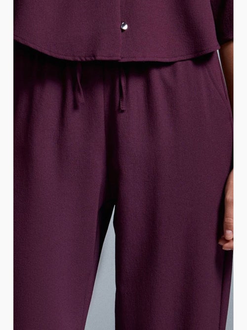 Pantalon large en crêpe pour femme dilvin - Kiabi Pantalon large en crêpe pour femme dilvin - Kiabi