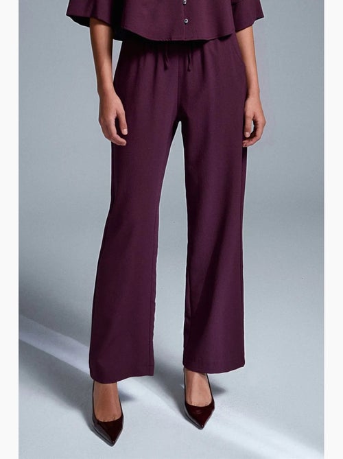 Pantalon large en crêpe pour femme dilvin - Kiabi Pantalon large en crêpe pour femme dilvin - Kiabi