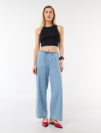 Pantalon large en denim