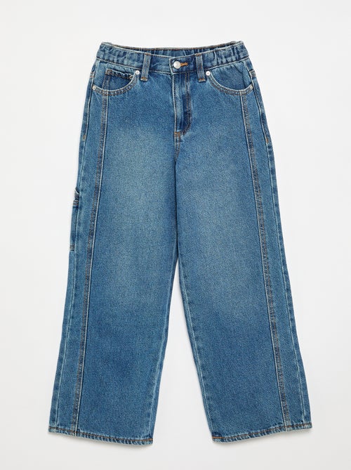 Pantalon large en denim - Kiabi Pantalon large en denim - Kiabi