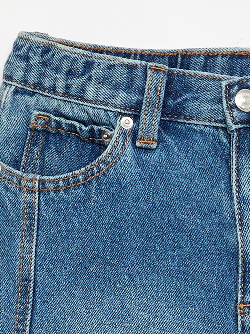 Pantalon large en denim Bleu - Kiabi