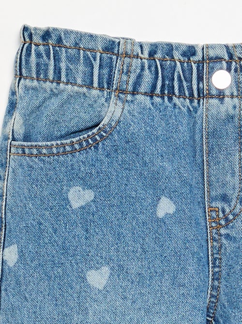 Pantalon large en denim - Kiabi Pantalon large en denim - Kiabi