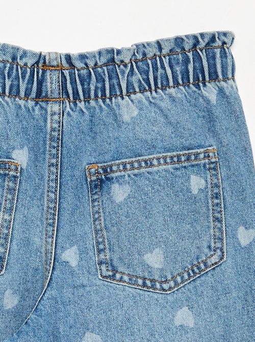 Pantalon large en denim - Kiabi Pantalon large en denim - Kiabi