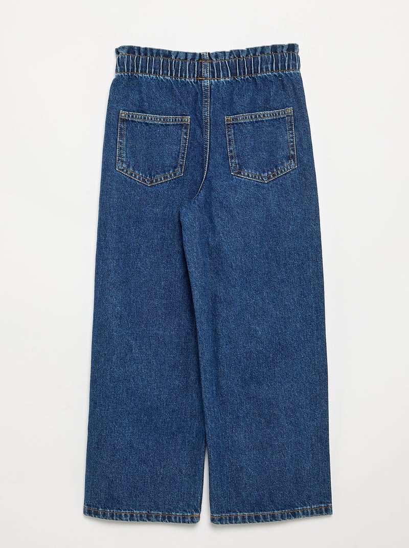 Pantalon large en denim Bleu - Kiabi